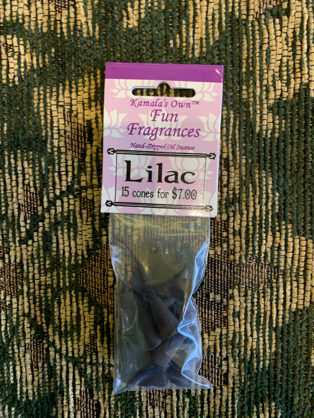 Lilac incense cones