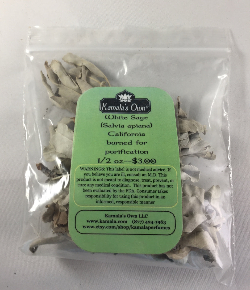 Loose white sage