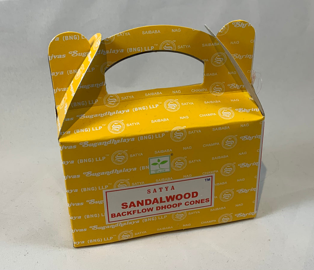 Satya Sandalwood backflow cones