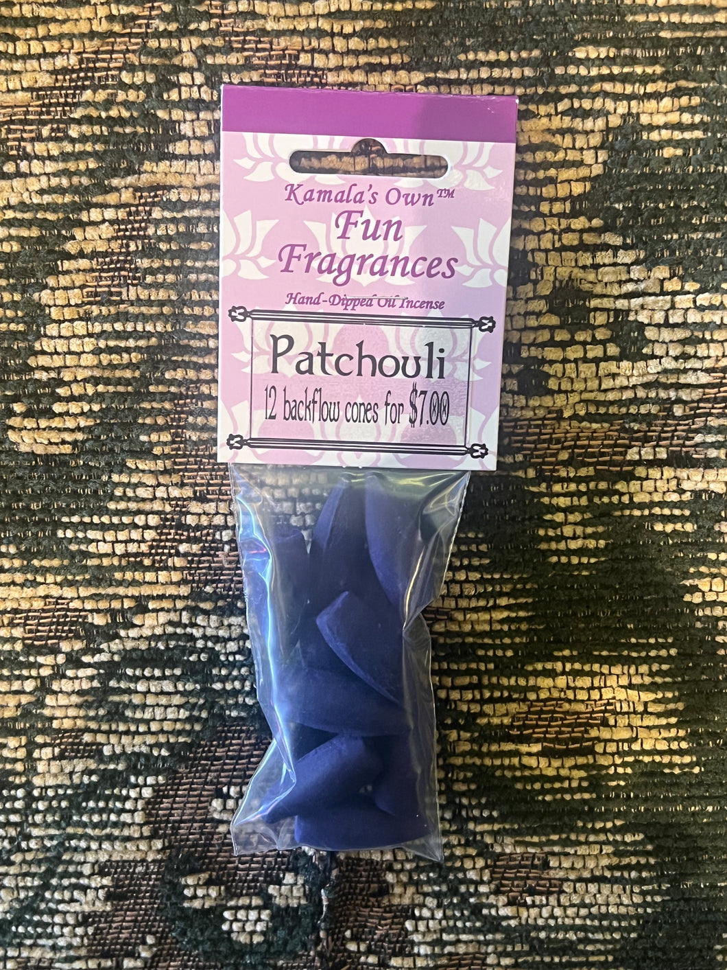 Patchouli backflow cones