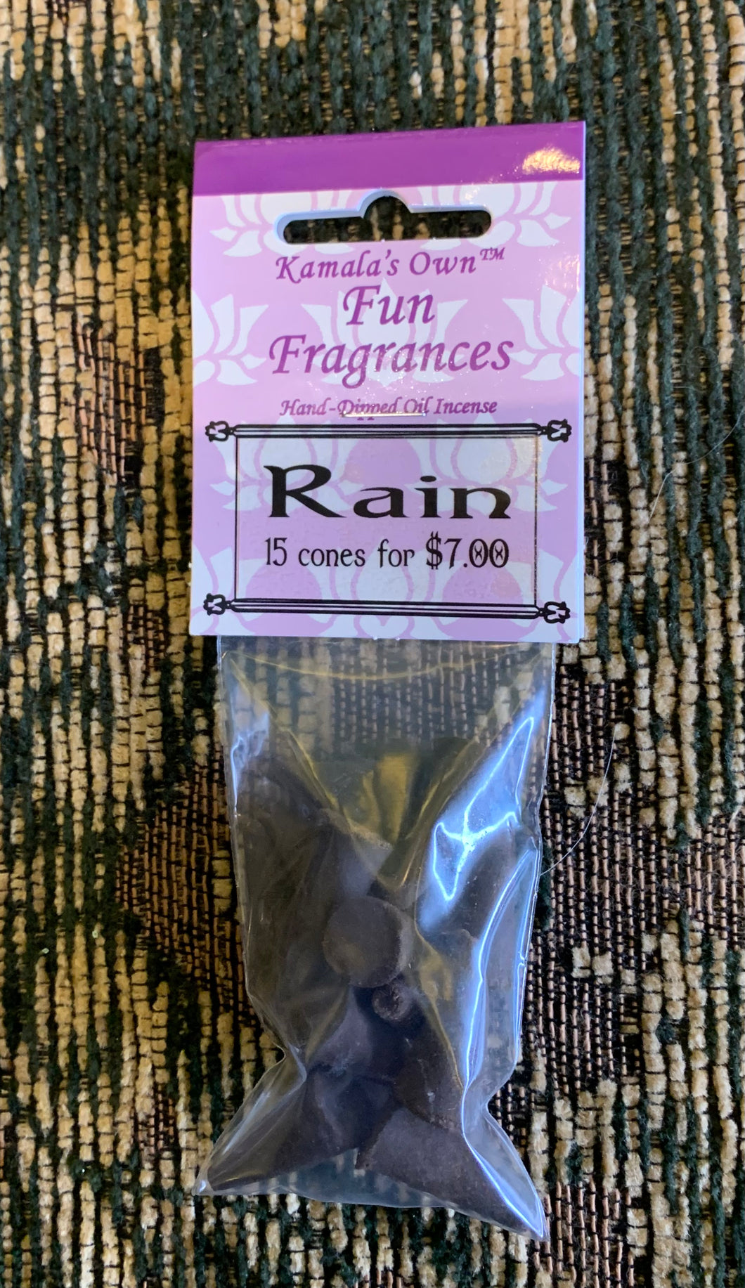 Rain incense cones