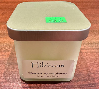 Hibiscus candle