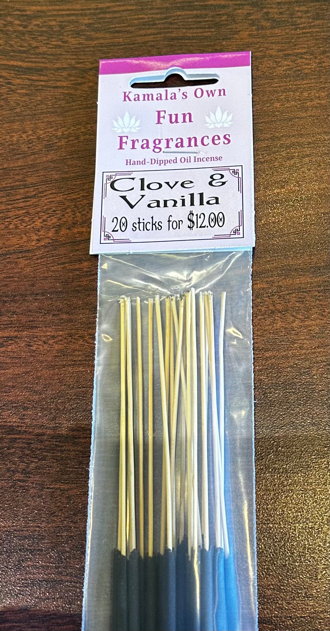 Clove & Vanilla stick incense