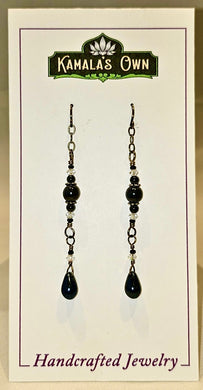 Hematite crystal earrings