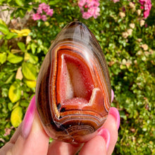 Sardonyx Druzy Eggs: Regular