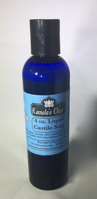 Liquid Castile soap, 4 oz bottle