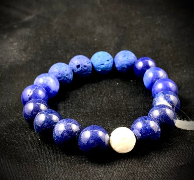 Scent bracelet: lapis lazuli