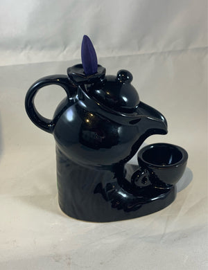 Teapot backflow burner