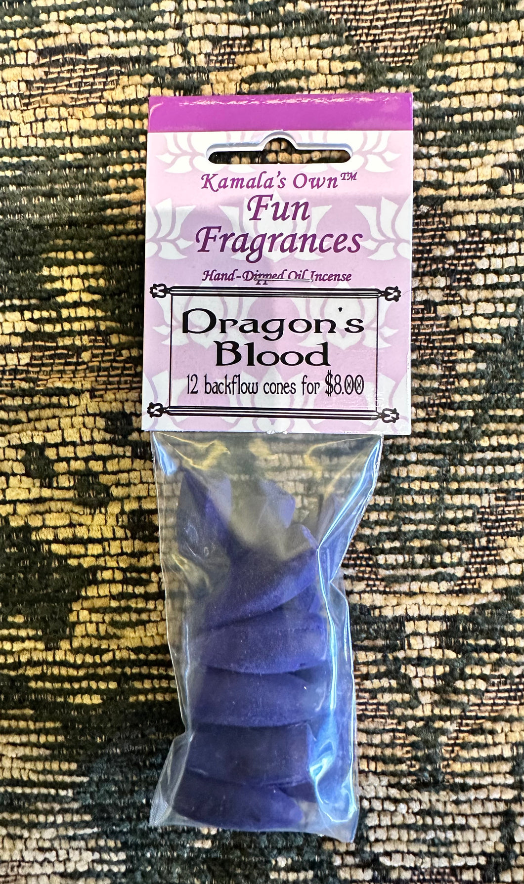 Dragon’s Blood backflow cones