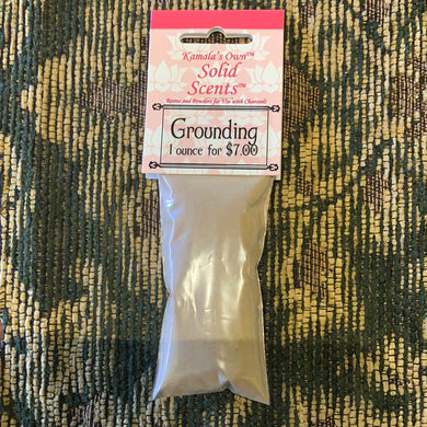 Grounding powdered incense